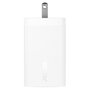 ASUS 100W USB-C GaN Cargador Rápido Universal, 2 Puertos Tipo C, 1 Puerto USB 2.0, 1.5 m, Blanco, Carga Rápida PD 3.0