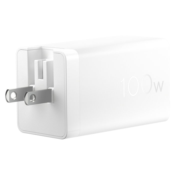 ASUS 100W USB-C GaN Cargador Rápido Universal, 2 Puertos Tipo C, 1 Puerto USB 2.0, 1.5 m, Blanco, Carga Rápida PD 3.0