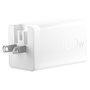 ASUS 100W USB-C GaN Cargador Rápido Universal, 2 Puertos Tipo C, 1 Puerto USB 2.0, 1.5 m, Blanco, Carga Rápida PD 3.0