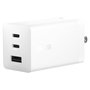 ASUS 100W USB-C GaN Cargador Rápido Universal, 2 Puertos Tipo C, 1 Puerto USB 2.0, 1.5 m, Blanco, Carga Rápida PD 3.0