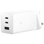 ASUS 100W USB-C GaN Cargador Rápido Universal, 2 Puertos Tipo C, 1 Puerto USB 2.0, 1.5 m, Blanco, Carga Rápida PD 3.0