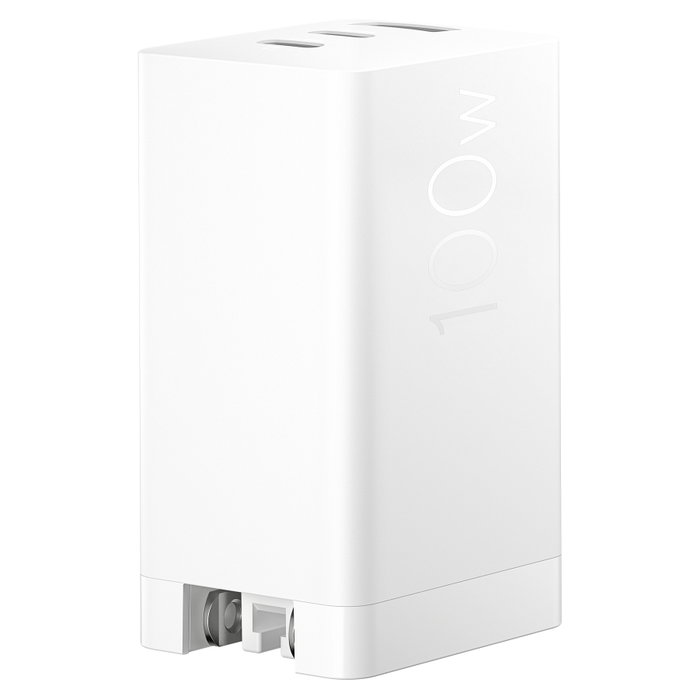ASUS 100W USB-C GaN Cargador Rápido Universal, 2 Puertos Tipo C, 1 Puerto USB 2.0, 1.5 m, Blanco, Carga Rápida PD 3.0