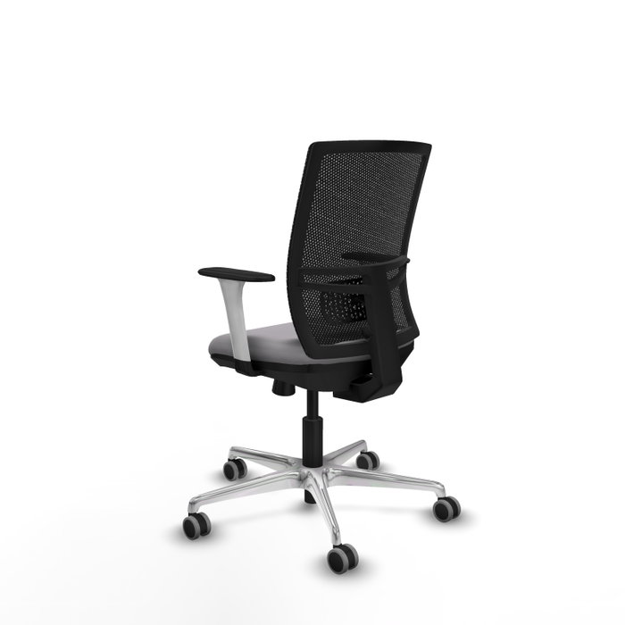 PIQUERAS Y CRESPO Silla de oficina Yunquera con mecanismo Sincro/Traslack Gris y Negro