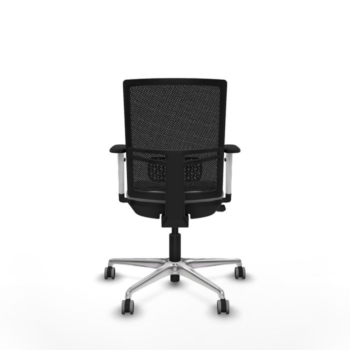 PIQUERAS Y CRESPO Silla de oficina Yunquera con mecanismo Sincro/Traslack Gris y Negro