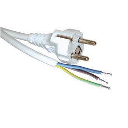 Roline Cable de Alimentación Blanco 5 m CEE7/7