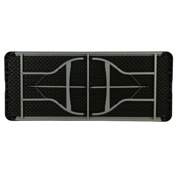 Color Baby Mesa rectangular plegable negra 182X76X73,5 cm