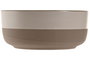 DKD Home Decor Bol Gres Beige 16x16x6.5 cm (6 Unidades) Apto Microondas y Lavavajillas