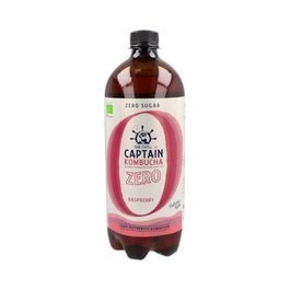 CAPTAIN Kombucha Zero Frambuesa 1Lt Bio Sin Gluten Sin Conservantes Ni Colorantes