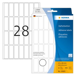 HERMA Etiquetas multiuso blancas 13x40 mm, 672 unidades