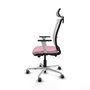 PIQUERAS Y CRESPO Silla de oficina Haches Rosa y Blanco