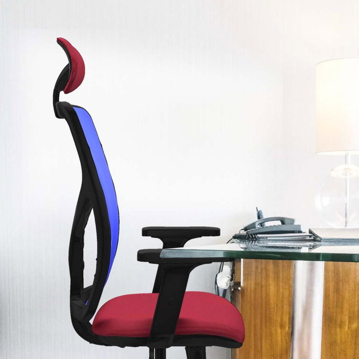 PIQUERAS Y CRESPO Silla de oficina Motilla con mecanismo Sincro, Verde esmeralda y Azul PIQUERAS Y CRESPO Silla de oficina Motilla con mecanismo Sincro, Verde esmeralda y Azul