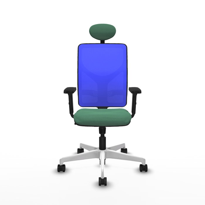 PIQUERAS Y CRESPO Silla de oficina Motilla con mecanismo Sincro, Verde esmeralda y Azul PIQUERAS Y CRESPO Silla de oficina Motilla con mecanismo Sincro, Verde esmeralda y Azul