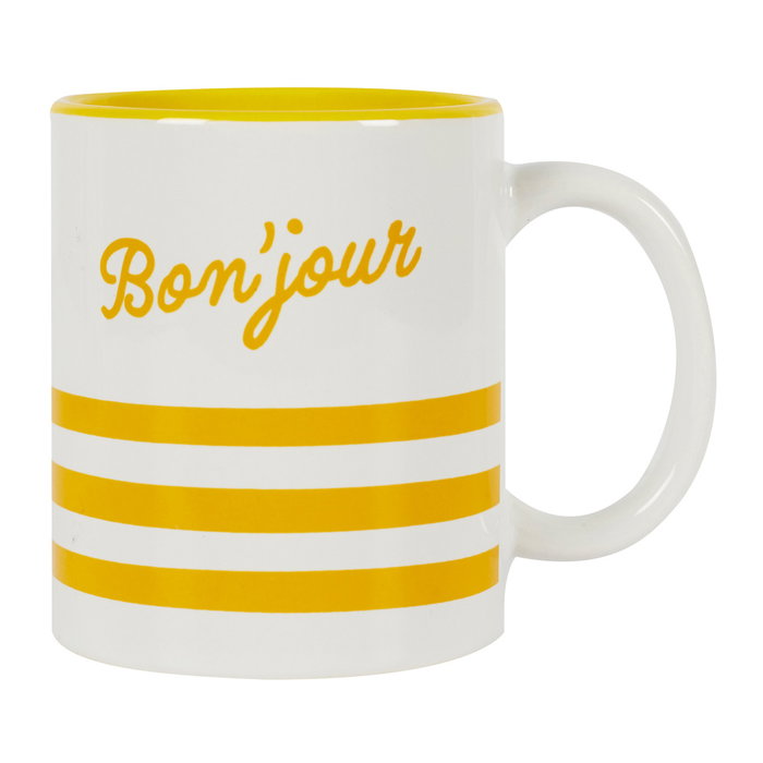 Home Deco Factory Mug Bain De Soleil 300 Ml Estampado Limones Bon'jour