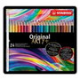 Stabilo Original Arty Lápices de Colores Acuarelables con Estuche Metálico de 24 Colores Surtidos