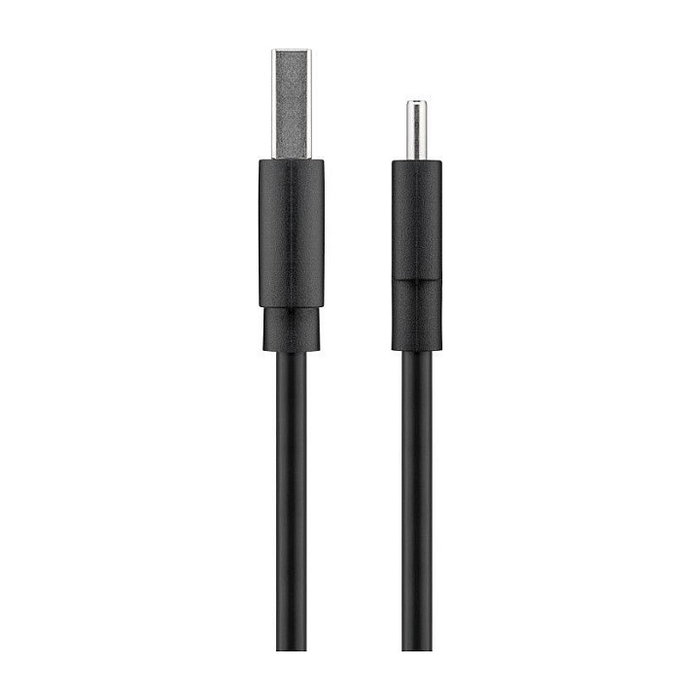 Goobay 45735 Cable USB 2.0 de 1 m, USB-A Macho a USB-C Macho para Datos y Carga, 480 Mbps, Negro
