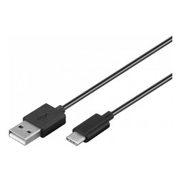 Goobay 45735 Cable USB 2.0 de 1 m, USB-A Macho a USB-C Macho para Datos y Carga, 480 Mbps, Negro