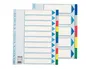 Esselte Separadores DIN A4 Polipropileno 1-10 Multitaladro con Cartulina Índice Color