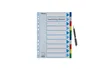 Esselte Separadores DIN A4 Polipropileno 1-10 Multitaladro con Cartulina Índice Color