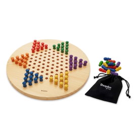 DEQUBE Juego de Damas Chinas de Madera FSC