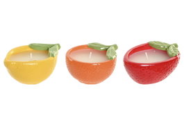 DKD Home Decor Vela Terracota Surtido de Frutas 95 g