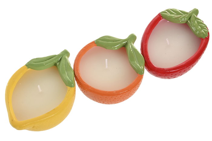 DKD Home Decor Vela Decorativa Multicolor Fragancia Cítrica 10 x 6 x 14 cm (6 Unidades) DKD Home Decor Vela Decorativa Multicolor Fragancia Cítrica 10 x 6 x 14 cm (6 Unidades)