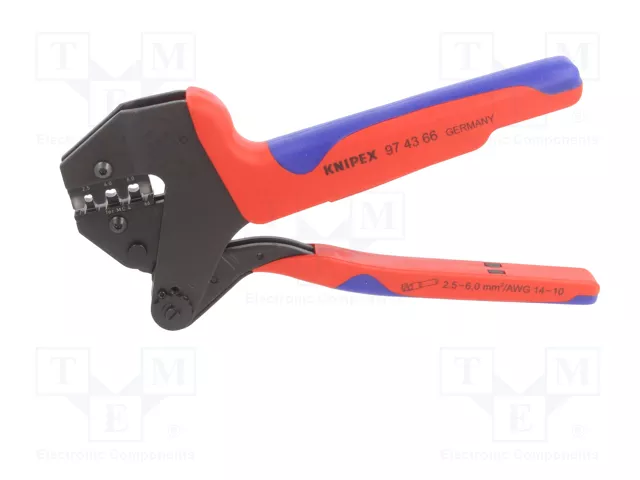 KNIPEX Crimpadora para terminales de cable y conectores solares MC4 KNIPEX Crimpadora para terminales de cable y conectores solares MC4
