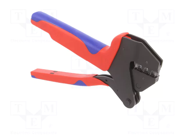 KNIPEX Crimpadora para terminales de cable y conectores solares MC4 KNIPEX Crimpadora para terminales de cable y conectores solares MC4