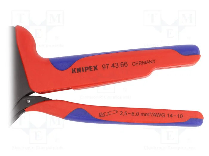 KNIPEX Crimpadora para terminales de cable y conectores solares MC4 KNIPEX Crimpadora para terminales de cable y conectores solares MC4