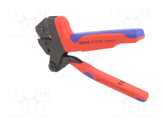 KNIPEX Crimpadora para terminales de cable y conectores solares MC4 KNIPEX Crimpadora para terminales de cable y conectores solares MC4