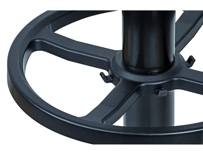 Maul Perchero Metálico 390x1750x390 mm, Negro, 8 Ganchos para Abrigos y Soporte para Paraguas