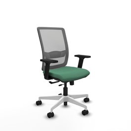 PIQUERAS Y CRESPO Silla de oficina Haches Verde esmeralda y Gris