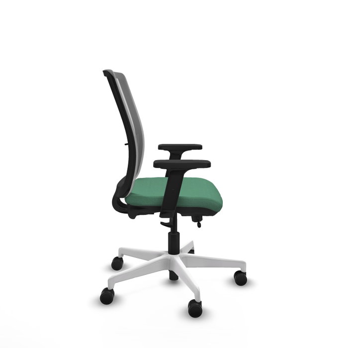 PIQUERAS Y CRESPO Silla de oficina Haches Verde esmeralda y Gris