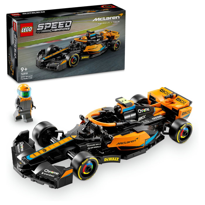 LEGO 76919 Speed Champions McLaren Formula 1 Rennwagen 2023, Juego de Construcción de Coche de Carreras, 245 Piezas, Edad 9+ LEGO 76919 Speed Champions McLaren Formula 1 Rennwagen 2023, Juego de Construcción de Coche de Carreras, 245 Piezas, Edad 9+