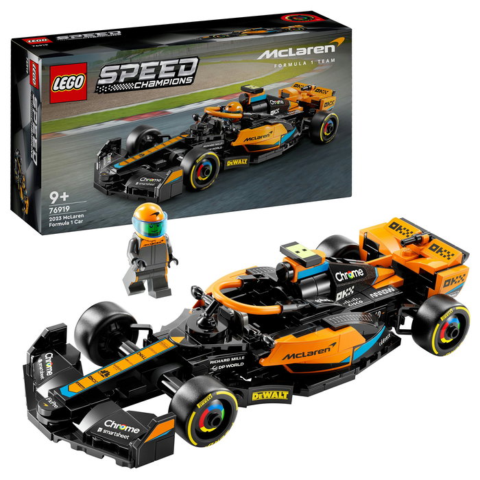 LEGO 76919 Speed Champions McLaren Formula 1 Rennwagen 2023, Juego de Construcción de Coche de Carreras, 245 Piezas, Edad 9+ LEGO 76919 Speed Champions McLaren Formula 1 Rennwagen 2023, Juego de Construcción de Coche de Carreras, 245 Piezas, Edad 9+