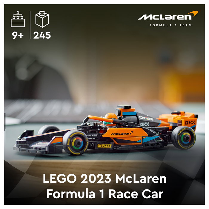 LEGO 76919 Speed Champions McLaren Formula 1 Rennwagen 2023, Juego de Construcción de Coche de Carreras, 245 Piezas, Edad 9+ LEGO 76919 Speed Champions McLaren Formula 1 Rennwagen 2023, Juego de Construcción de Coche de Carreras, 245 Piezas, Edad 9+