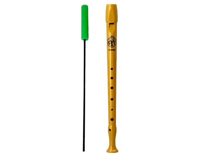 Hohner The Magic Flute Flauta Dulce Soprano Tonalidad Do Color Dorado Edición Especial con App para Aprender