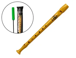 Hohner The Magic Flute Flauta Dulce Soprano Tonalidad Do Color Dorado Edición Especial con App para Aprender