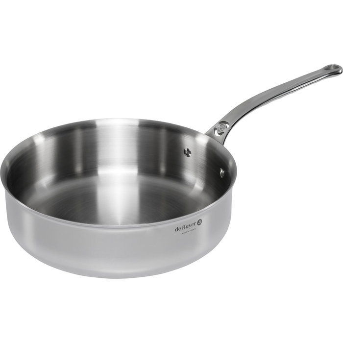 De Buyer Affinity Sauteuse de acero inoxidable recta de 28 cm