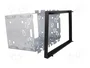 4CARMEDIA Semi-bastidor de montaje universal 2 DIN