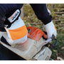 Juba T-08 Guante de Motosierra Clase 1 (20m/s) de Piel de Cabra con Refuerzo en Palma y Protección Anticorte en Dorso - Talla 8