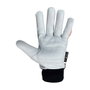 Juba T-08 Guante de Motosierra Clase 1 (20m/s) de Piel de Cabra con Refuerzo en Palma y Protección Anticorte en Dorso - Talla 8