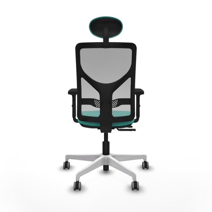 PIQUERAS Y CRESPO Silla de oficina Motilla con mecanismo Sincro/Traslack, Turquesa y Gris PIQUERAS Y CRESPO Silla de oficina Motilla con mecanismo Sincro/Traslack, Turquesa y Gris