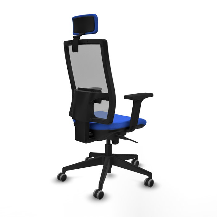 PIQUERAS Y CRESPO Silla de oficina Horna con mecanismo Sincro, Azul y Gris PIQUERAS Y CRESPO Silla de oficina Horna con mecanismo Sincro, Azul y Gris