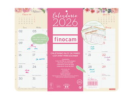 Calendario (2026) Finocam Pared Design Bloc Iman Mensual Para Escribir 250X200