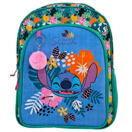 Toybags Mochila Primaria Stitch Tropical Doble Compartimento 44x30x20 cm Adaptable A Carro