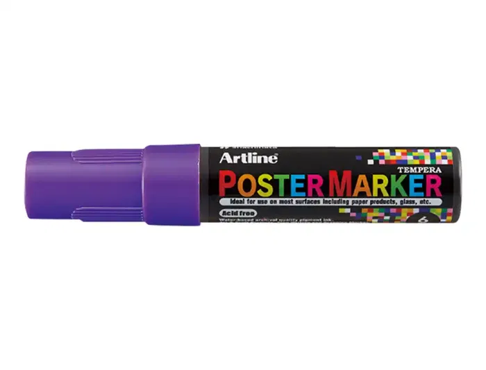 Artline Rotulador EPP-6 Punta Redonda 6 mm Color Violeta para Carteleria