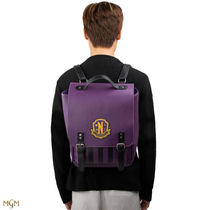 Cinereplicas Mochila Oficial Nevermore Academy, Morado, 32 x 24 x 14 cm