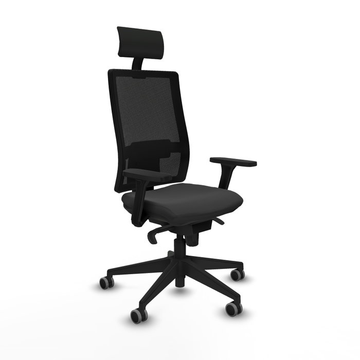 PIQUERAS Y CRESPO Silla de oficina Horna con mecanismo Sincro, Gris oscuro y Negro PIQUERAS Y CRESPO Silla de oficina Horna con mecanismo Sincro, Gris oscuro y Negro
