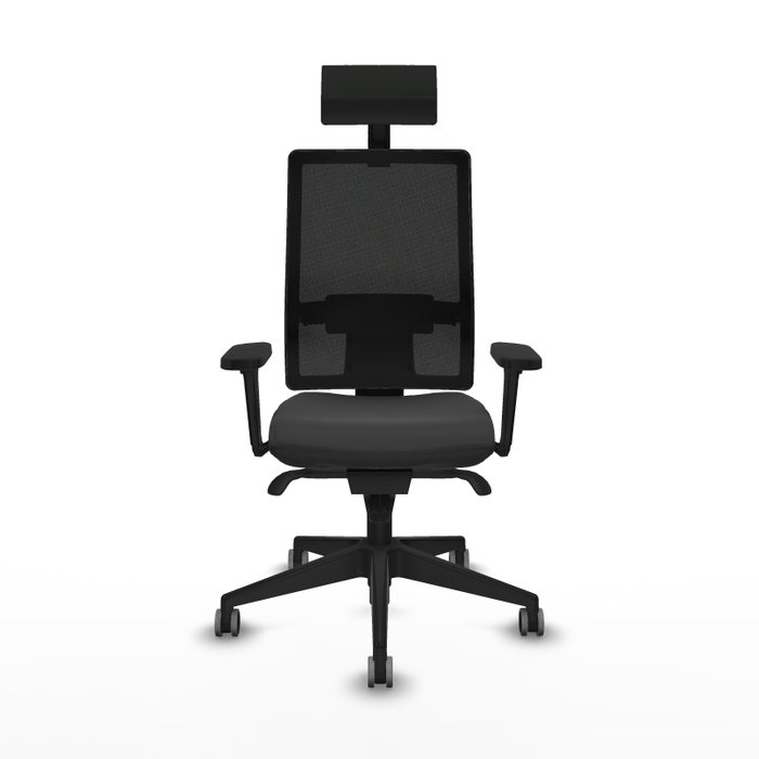 PIQUERAS Y CRESPO Silla de oficina Horna con mecanismo Sincro, Gris oscuro y Negro PIQUERAS Y CRESPO Silla de oficina Horna con mecanismo Sincro, Gris oscuro y Negro