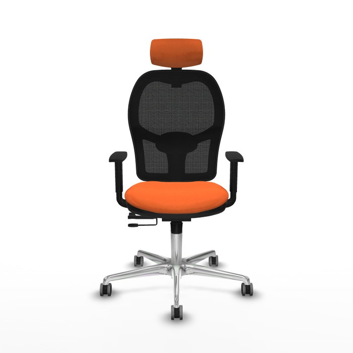 PIQUERAS Y CRESPO Silla de oficina Jorquera Naranja y Negro